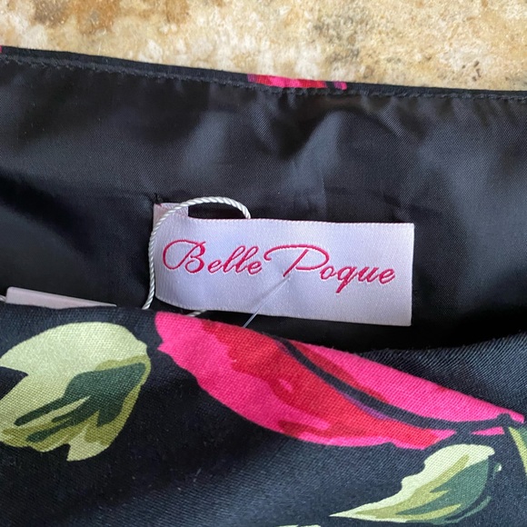 Belle Poque Rose print 50’s Cuban style pin up dress size 2 - Picture 5 of 9